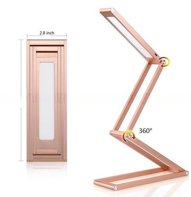 Reading Room Folding LED Sensor Desk Lamp with Rechargeable Battery and Foldable Design