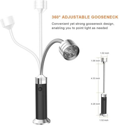 Camping Barbecue Cooking Megnetic Base Installation Flexible Neck Grill LED BBQ Light